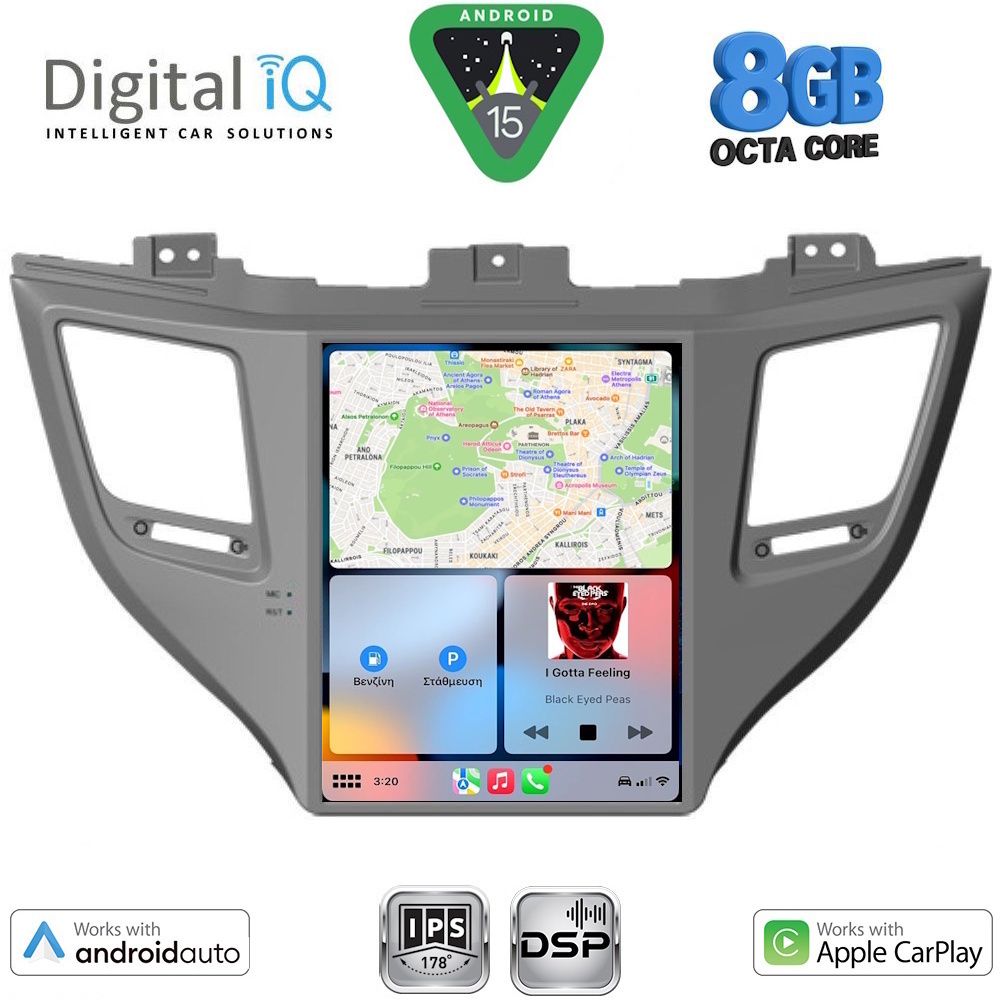 DIGITAL IQ BXF 7997_CPAA TESLA STYLE for HYUNDAI TUCSON mod. 2015-2019 DIGITAL IQ BXF 7997_CPAA TESLA STYLE for HYUNDAI TUCSON mod. 2015-2019