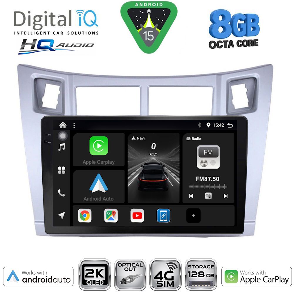 DIGITAL IQ BXK 20736SL_CPAA (9inc) MULTIMEDIA TABLET for TOYOTA YARIS mod. 2006-2011 (SILVER) DIGITAL IQ BXK 20736SL_CPAA (9inc) MULTIMEDIA TABLET for TOYOTA YARIS mod. 2006-2011 (SILVER)