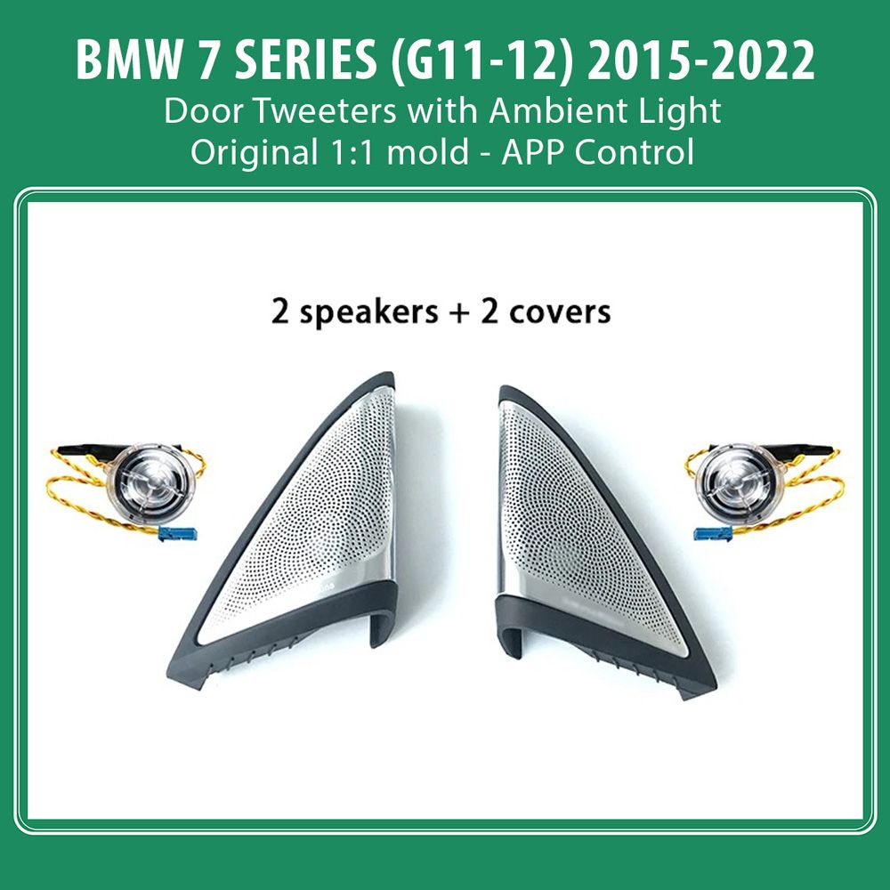 DIGITAL IQ AMBIENT BMW S.7 (TW) (G12) mod. 2015-2022 TWEETER (Tweeters with Ambient Light for BMW Series 7 mod. 2015-2022) DIGITAL IQ AMBIENT BMW S.7 (TW) (G12) mod. 2015-2022 TWEETER (Tweeters with Ambient Light for BMW Series 7 mod. 2015-2022)