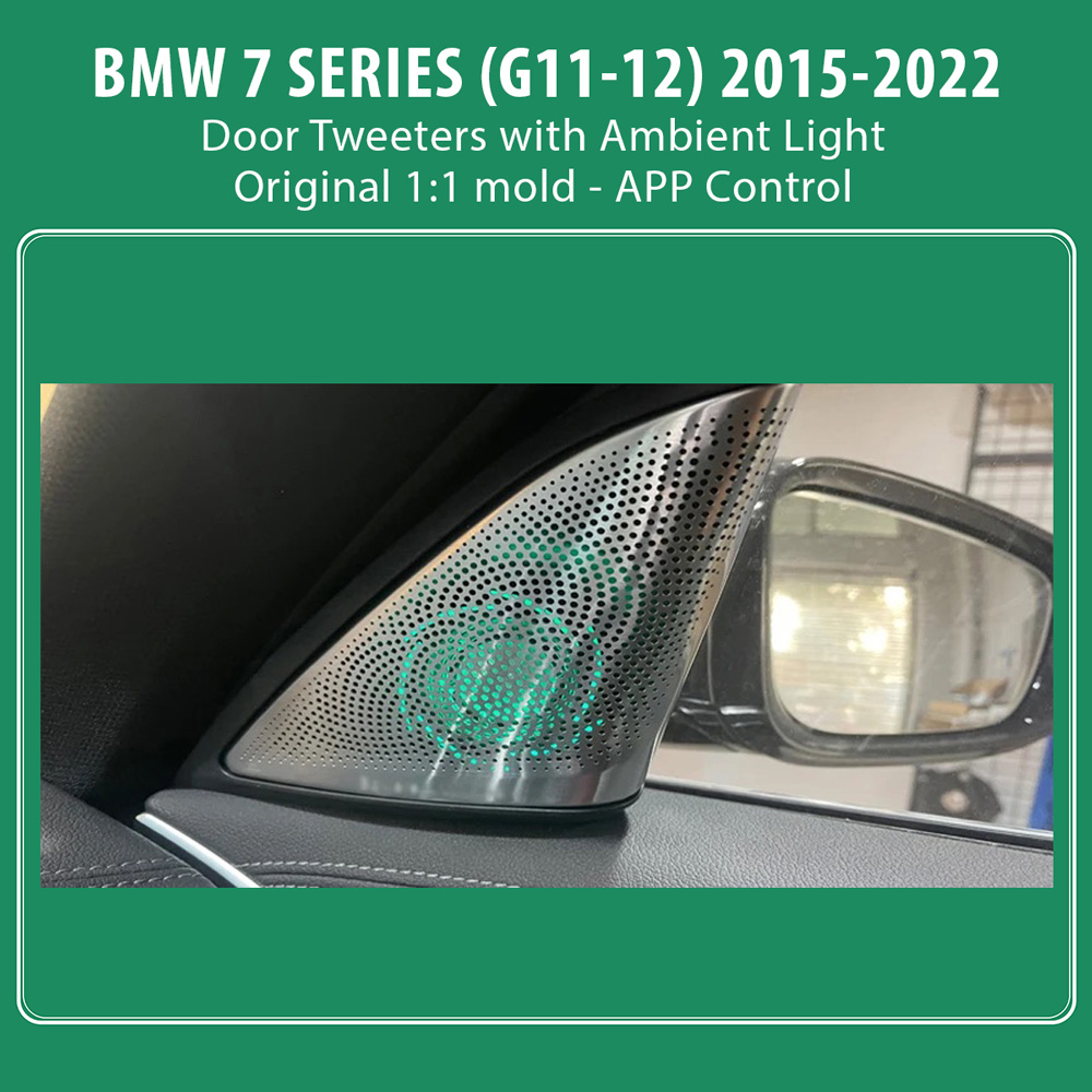 DIGITAL IQ AMBIENT BMW S.7 (TW) (G12) mod. 2015-2022 TWEETER (Tweeters with Ambient Light for BMW Series 7 mod. 2015-2022) DIGITAL IQ AMBIENT BMW S.7 (TW) (G12) mod. 2015-2022 TWEETER (Tweeters with Ambient Light for BMW Series 7 mod. 2015-2022)