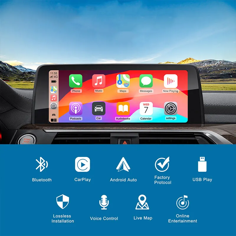 DIGITAL IQ BM 005W CPAA (WIRELESS CARPLAY / ANDROID AUTO BOX for BMW- MINI with NBT system - 2 cameras FRONT - REAR) DIGITAL IQ BM 005W CPAA (WIRELESS CARPLAY / ANDROID AUTO BOX for BMW- MINI with NBT system - 2 cameras FRONT - REAR)