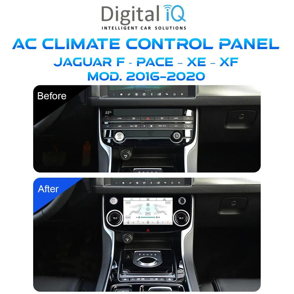 DIGITAL IQ FZ 2013_CL - TOUCHSCREEN CLIMATE CONTROL PANEL 7" for JAGUAR F - PACE - XE - XF mod. 2016-2020 DIGITAL IQ FZ 2013_CL - TOUCHSCREEN CLIMATE CONTROL PANEL 7" for JAGUAR F - PACE - XE - XF mod. 2016-2020