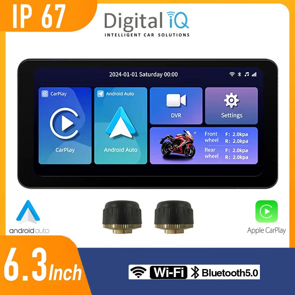 DIGITAL IQ PNA 6300_CPAA (6.3inc) MOTORCYCLE CARPLAY-ANDROID AUTO with TPMS DIGITAL IQ PNA 6300_CPAA (6.3inc) MOTORCYCLE CARPLAY-ANDROID AUTO with TPMS