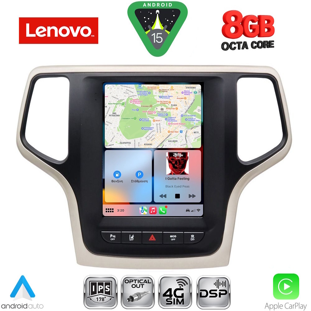 LENOVO SSW 10983_CPA TESLA STYLE for JEEP GRAND CHEROKEE mod. 2014-2019 LENOVO SSW 10983_CPA TESLA STYLE for JEEP GRAND CHEROKEE mod. 2014-2019