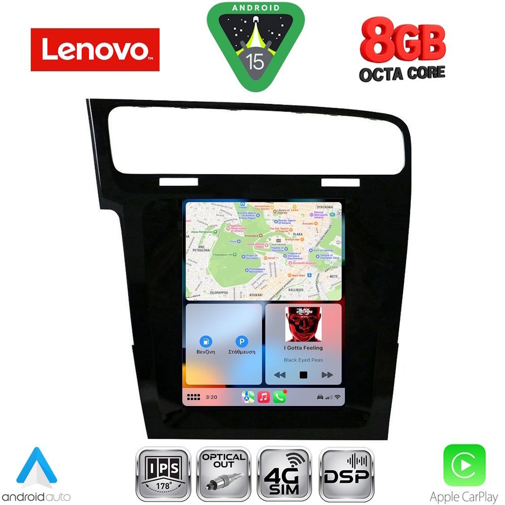 LENOVO SSW 10985_CPA TESLA STYLE for VW GOLF 7 mod. 2013-2021 LENOVO SSW 10985_CPA TESLA STYLE for VW GOLF 7 mod. 2013-2021