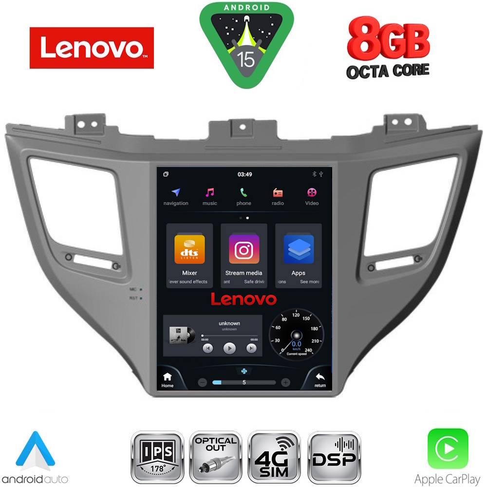 LENOVO SSW 10997_CPA TESLA STYLE for HYUNDAI TUCSON mod. 2015-2019 LENOVO SSW 10997_CPA TESLA STYLE for HYUNDAI TUCSON mod. 2015-2019