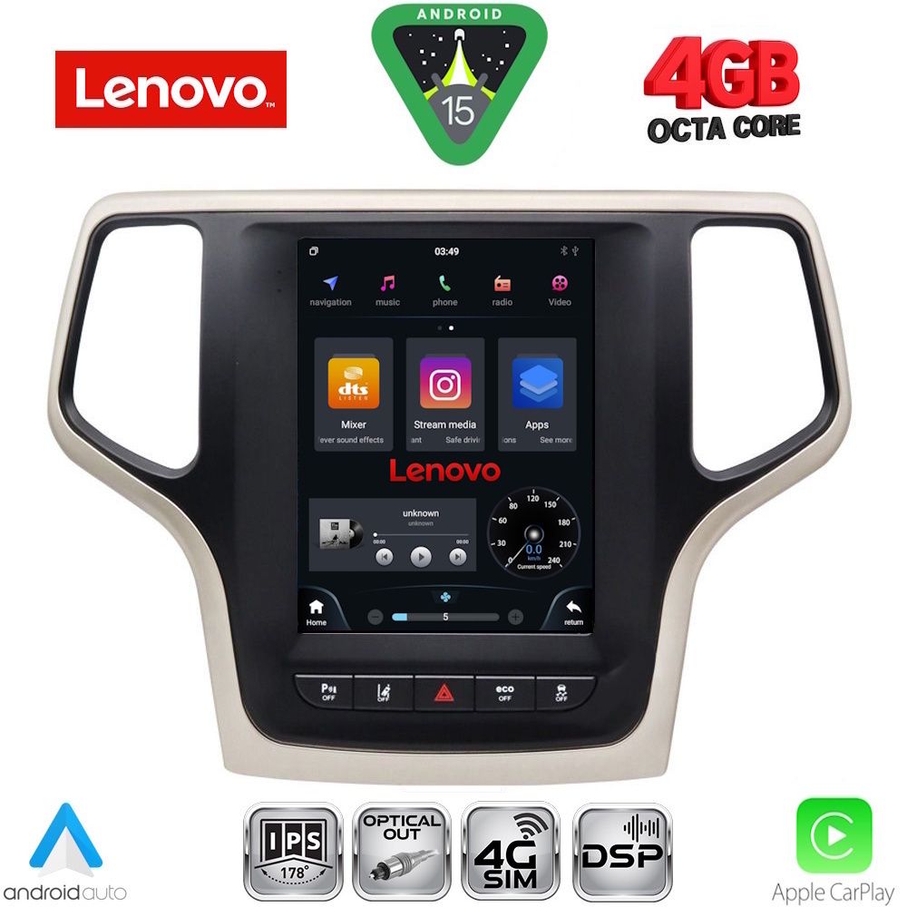 LENOVO SSX 9983_CPA TESLA STYLE for JEEP GRAND CHEROKEE mod. 2014-2019 LENOVO SSX 9983_CPA TESLA STYLE for JEEP GRAND CHEROKEE mod. 2014-2019