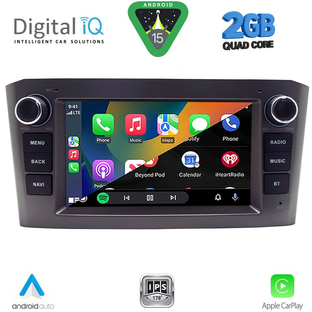 DIGITAL IQ BLD 225BL_CPA (7" DECK) MULTIMEDIA OEM for TOYOTA AVENSIS (T25) mod. 2003-2009 (BLACK) DIGITAL IQ BLD 225BL_CPA (7" DECK) MULTIMEDIA OEM for TOYOTA AVENSIS (T25) mod. 2003-2009 (BLACK)