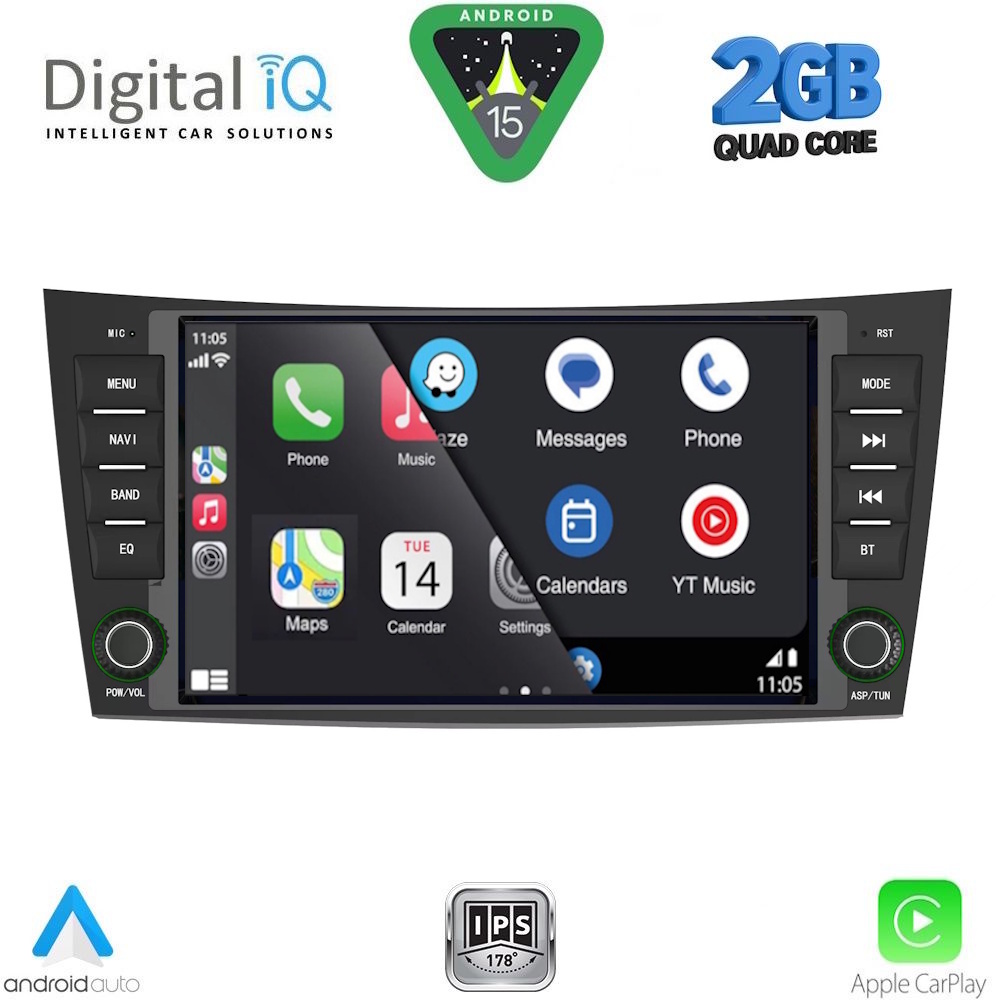 DIGITAL IQ BLD 290_CPA (8″ DECK) MULTIMEDIA for MERCEDES E (W211) – CLS (W219) mod. 2003-2009 DIGITAL IQ BLD 290_CPA (8″ DECK) MULTIMEDIA for MERCEDES E (W211) – CLS (W219) mod. 2003-2009