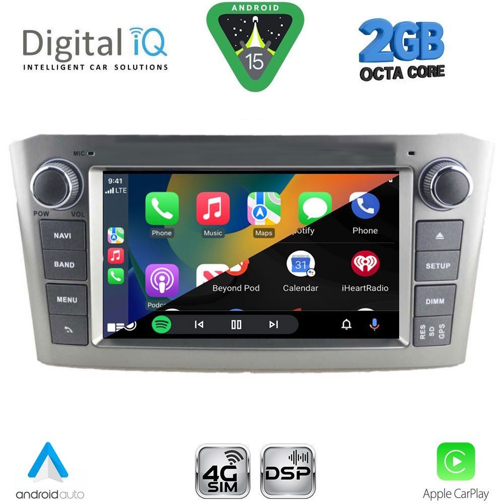DIGITAL IQ BLF 325SL_CPA (7" DECK) MULTIMEDIA OEM for TOYOTA AVENSIS (T25) mod. 2003-2009 (SILVER) DIGITAL IQ BLF 325SL_CPA (7" DECK) MULTIMEDIA OEM for TOYOTA AVENSIS (T25) mod. 2003-2009 (SILVER)