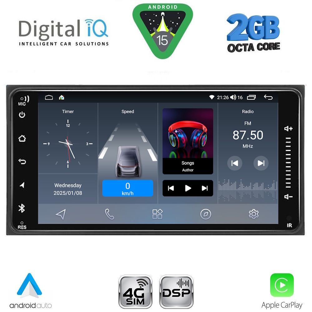 DIGITAL IQ BLF 362_CPA (6.5” DECK) MULTIMEDIA SYSTEM for TOYOTA ALL (200mm) DIGITAL IQ BLF 362_CPA (6.5” DECK) MULTIMEDIA SYSTEM for TOYOTA ALL (200mm)