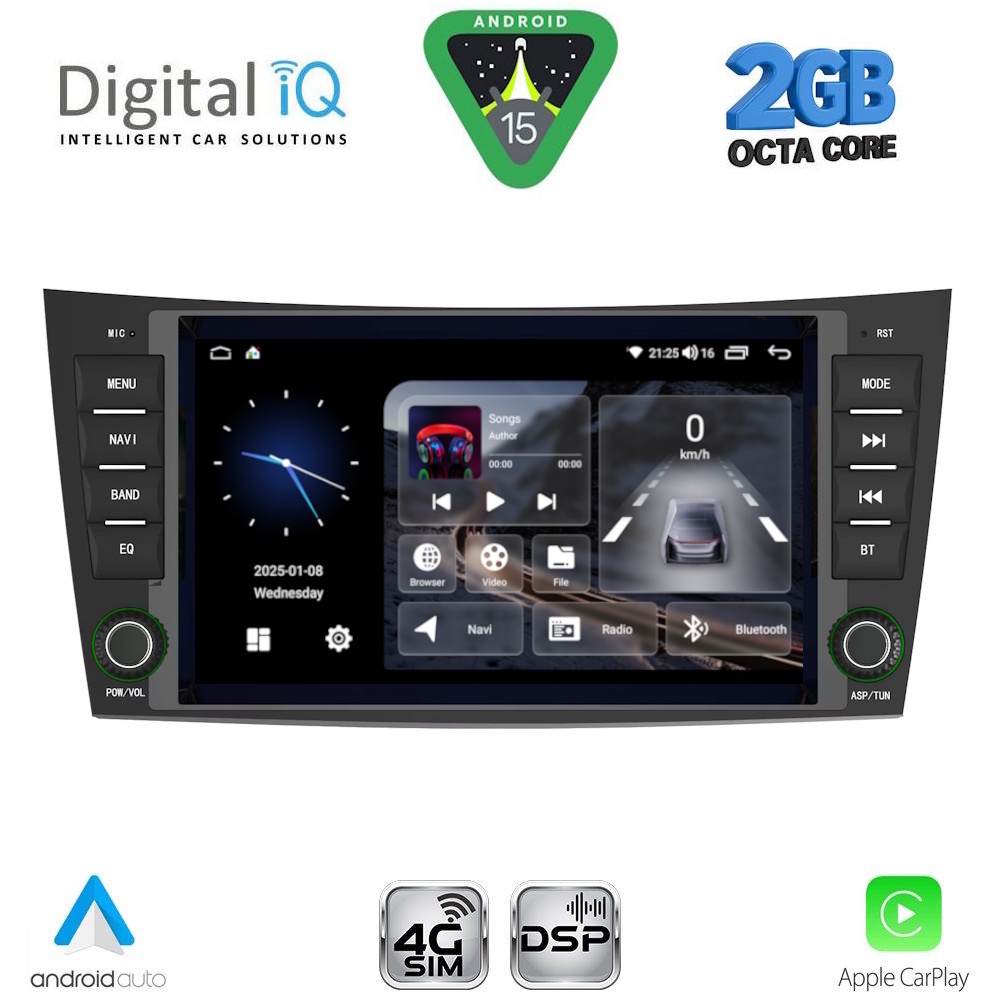 DIGITAL IQ BLF 390_CPA (8" DECK) MULTIMEDIA SYSTEM for MERCEDES E (W211) – CLS (W219) mod. 2003-2009 DIGITAL IQ BLF 390_CPA (8" DECK) MULTIMEDIA SYSTEM for MERCEDES E (W211) – CLS (W219) mod. 2003-2009