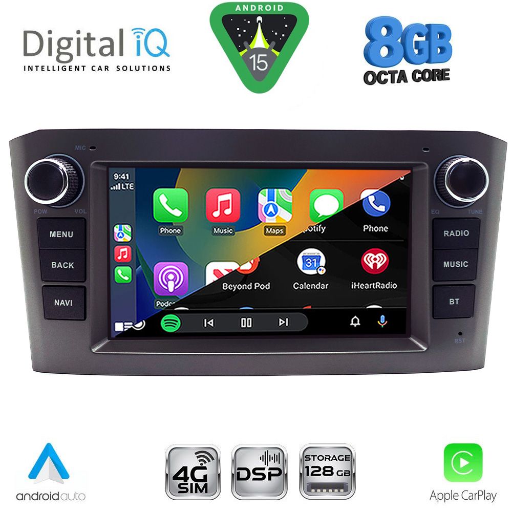 DIGITAL IQ BLM 725BL_CPA (7" DECK) MULTIMEDIA OEM for TOYOTA AVENSIS (T25) mod. 2003-2009 (BLACK) DIGITAL IQ BLM 725BL_CPA (7" DECK) MULTIMEDIA OEM for TOYOTA AVENSIS (T25) mod. 2003-2009 (BLACK)