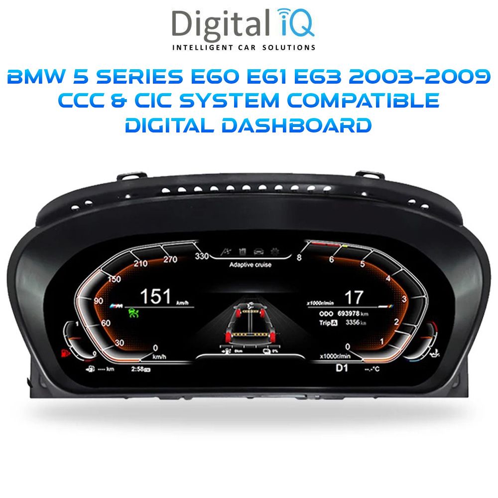 DIGITAL IQ DGU 958_DC (12.3in) (DIGITAL INSTRUMENT CLUSTER for BMW 5 Series (E60-E61-E63) mod. 2003-2009 with CCC-CIC system DIGITAL IQ DGU 958_DC (12.3in) (DIGITAL INSTRUMENT CLUSTER for BMW 5 Series (E60-E61-E63) mod. 2003-2009 with CCC-CIC system