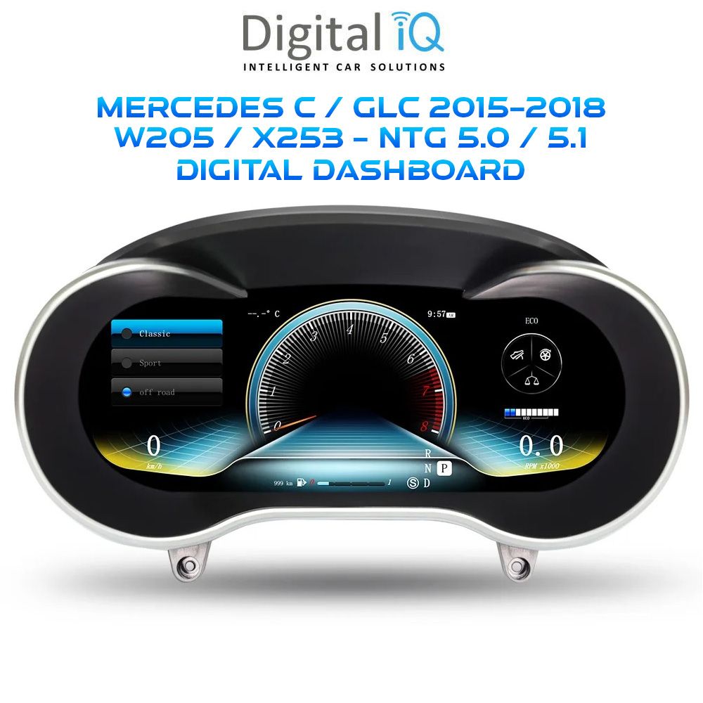DIGITAL IQ DDD 986_DC (12.3in) DIGITAL INSTRUMENT CLUSTER for MERCEDES C (W205) - GLC (X253) mod. 2014-2021 DIGITAL IQ DDD 986_DC (12.3in) DIGITAL INSTRUMENT CLUSTER for MERCEDES C (W205) - GLC (X253) mod. 2014-2021