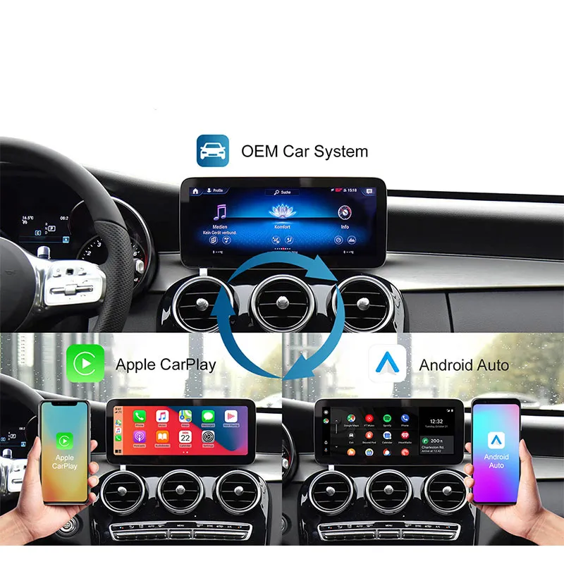 DIGITAL IQ BZ 504F CPAA (WIRELESS CARPLAY / ANDROID AUTO BOX for MERCEDES mod. 2017-2021 with NTG 5.5 with 10.25" screen - with 2 CAMERAS) DIGITAL IQ BZ 504F CPAA (WIRELESS CARPLAY / ANDROID AUTO BOX for MERCEDES mod. 2017-2021 with NTG 5.5 with 10.25" screen - with 2 CAMERAS)