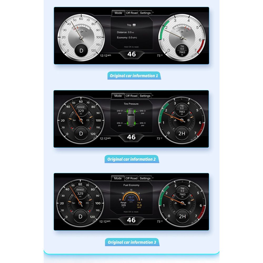 DIGITAL IQ DGU 298_DC (12.3in) DIGITAL INSTRUMENT CLUSTER for JEEP WRANGLER JL mod. 2018-2023 DIGITAL IQ DGU 298_DC (12.3in) DIGITAL INSTRUMENT CLUSTER for JEEP WRANGLER JL mod. 2018-2023