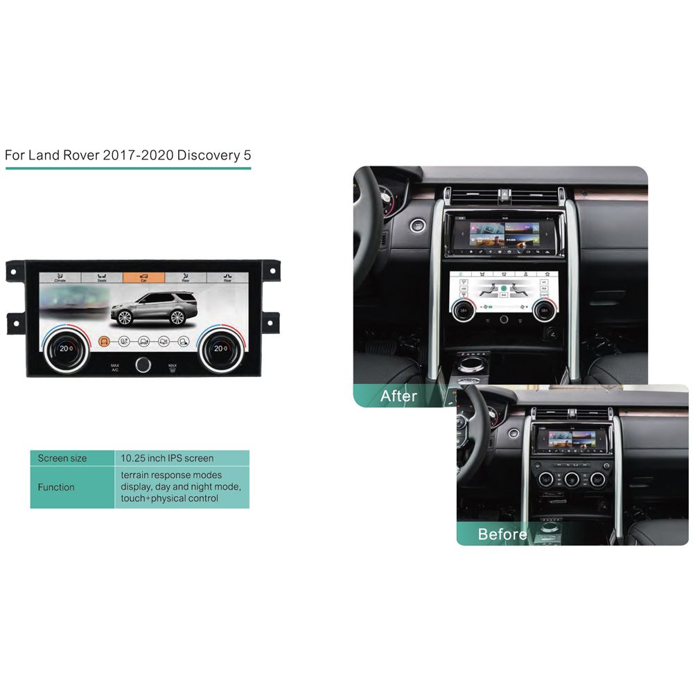 DIGITAL IQ FZ 2019_CL (TOUCHSCREEN CLIMATE CONTROL PANEL 10.25" for LAND ROVER DISCOVERY 5 mod. 2017-2020) DIGITAL IQ FZ 2019_CL (TOUCHSCREEN CLIMATE CONTROL PANEL 10.25" for LAND ROVER DISCOVERY 5 mod. 2017-2020)