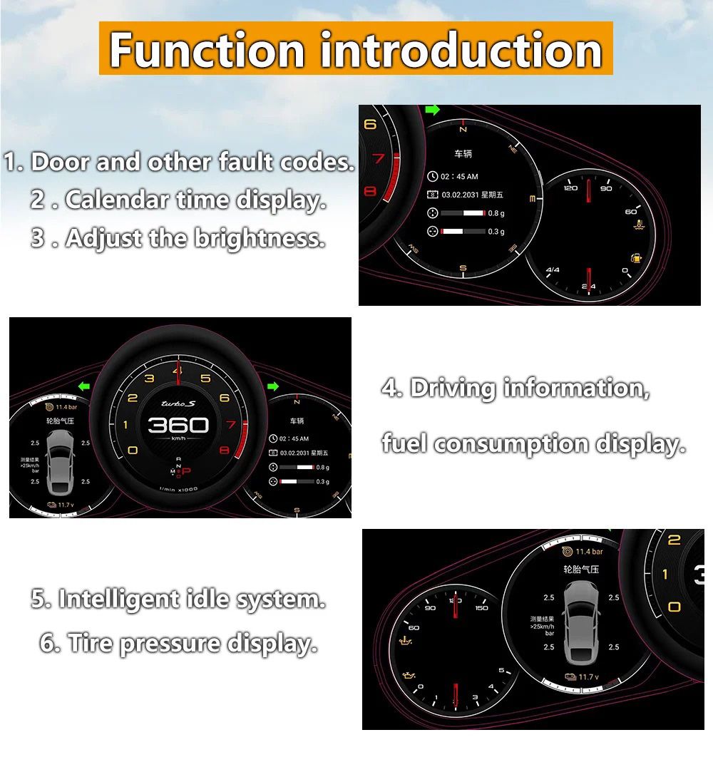 DIGITAL IQ DGU 641_DC (12.3in) DIGITAL INSTRUMENT CLUSTER for PORSCHE PANAMERA mod. 2010-2016 DIGITAL IQ DGU 641_DC (12.3in) DIGITAL INSTRUMENT CLUSTER for PORSCHE PANAMERA mod. 2010-2016