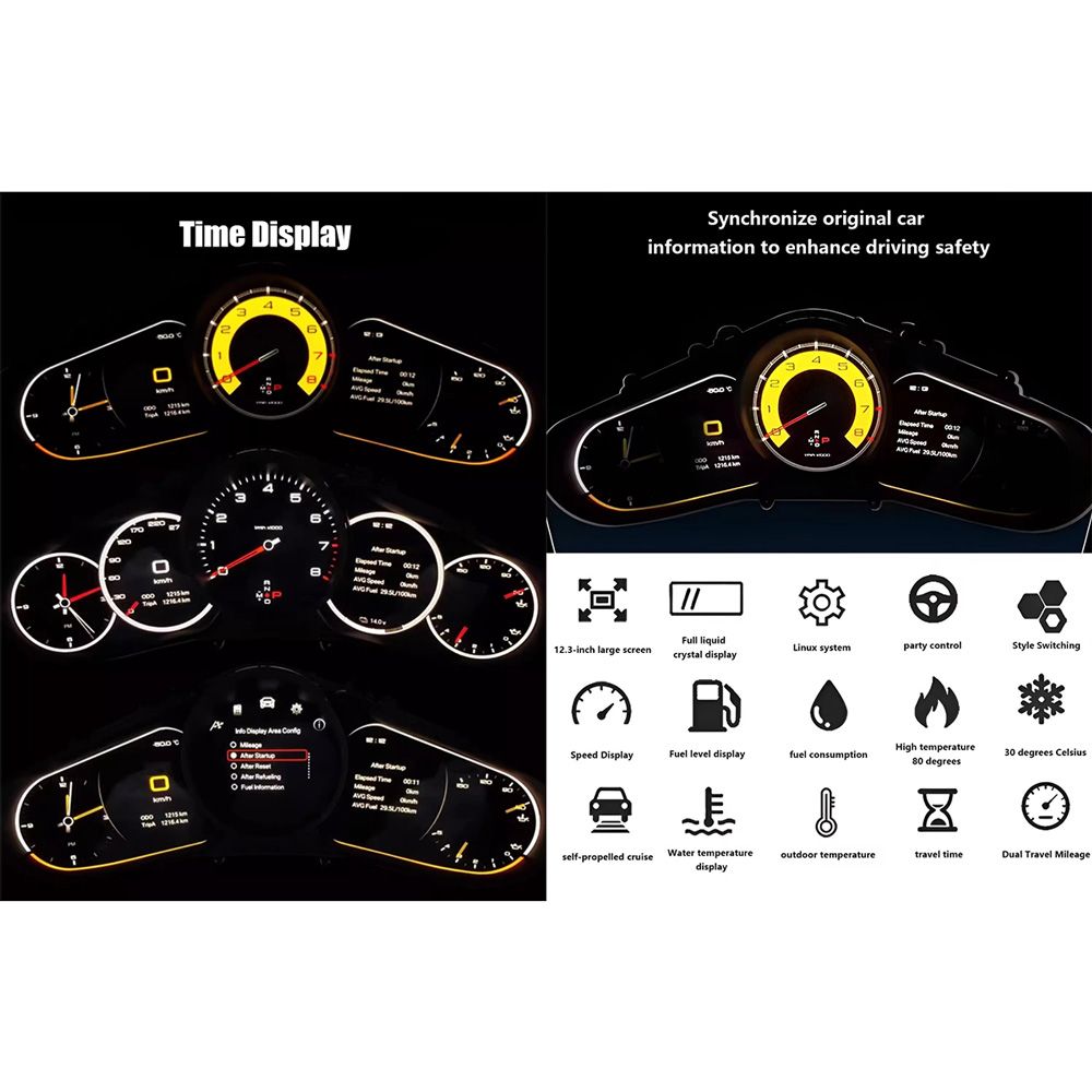 DIGITAL IQ DGU 641_DC (12.3in) DIGITAL INSTRUMENT CLUSTER for PORSCHE PANAMERA mod. 2010-2016 DIGITAL IQ DGU 641_DC (12.3in) DIGITAL INSTRUMENT CLUSTER for PORSCHE PANAMERA mod. 2010-2016