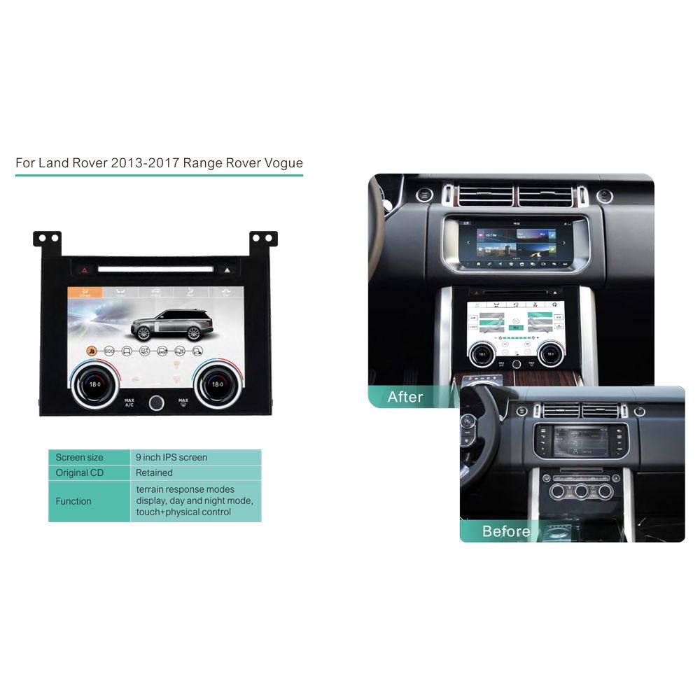 DIGITAL IQ FZ 2003_CL (TOUCHSCREEN CLIMATE CONTROL PANEL 9" (WITH CD) for RANGE ROVER VOGUE L405 mod. 2013-2017) DIGITAL IQ FZ 2003_CL (TOUCHSCREEN CLIMATE CONTROL PANEL 9" (WITH CD) for RANGE ROVER VOGUE L405 mod. 2013-2017)