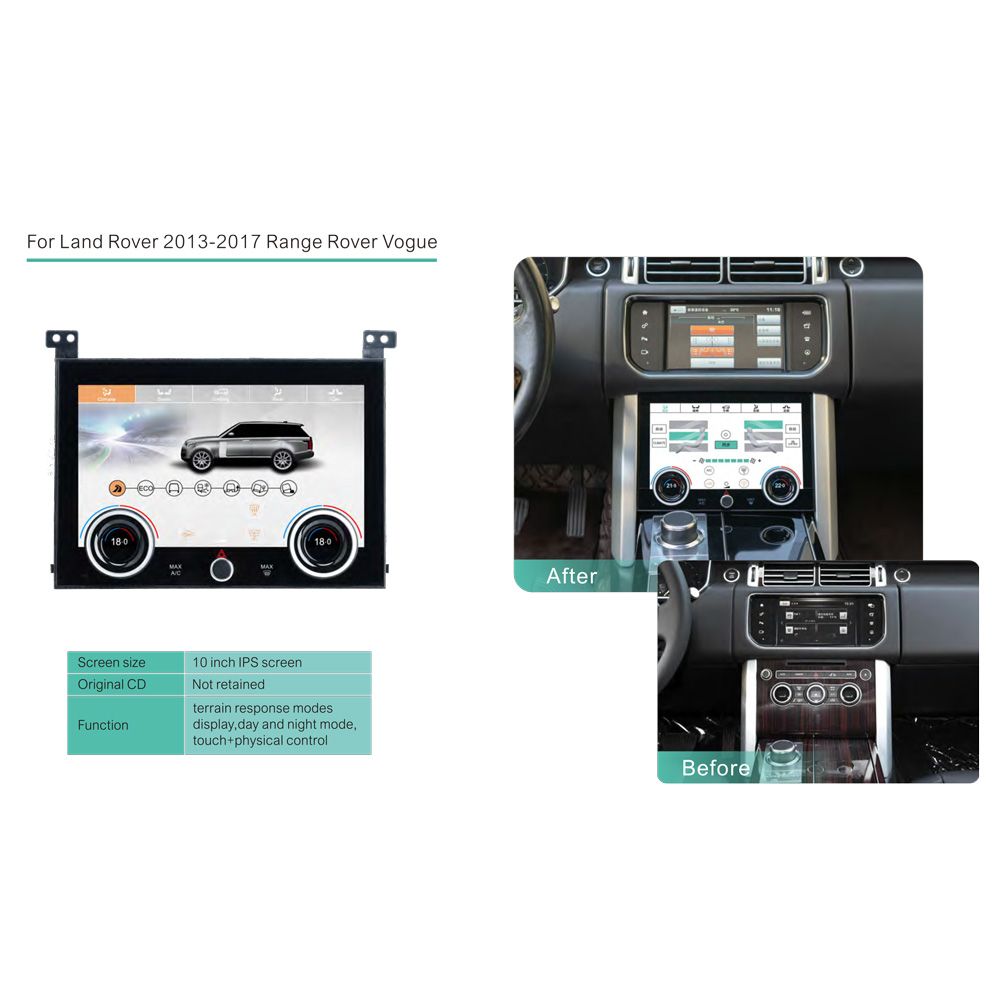 DIGITAL IQ FZ 2011_CL (TOUCHSCREEN CLIMATE CONTROL PANEL 10" for RANGE ROVER VOGUE L405 mod. 2013-2017) DIGITAL IQ FZ 2011_CL (TOUCHSCREEN CLIMATE CONTROL PANEL 10" for RANGE ROVER VOGUE L405 mod. 2013-2017)