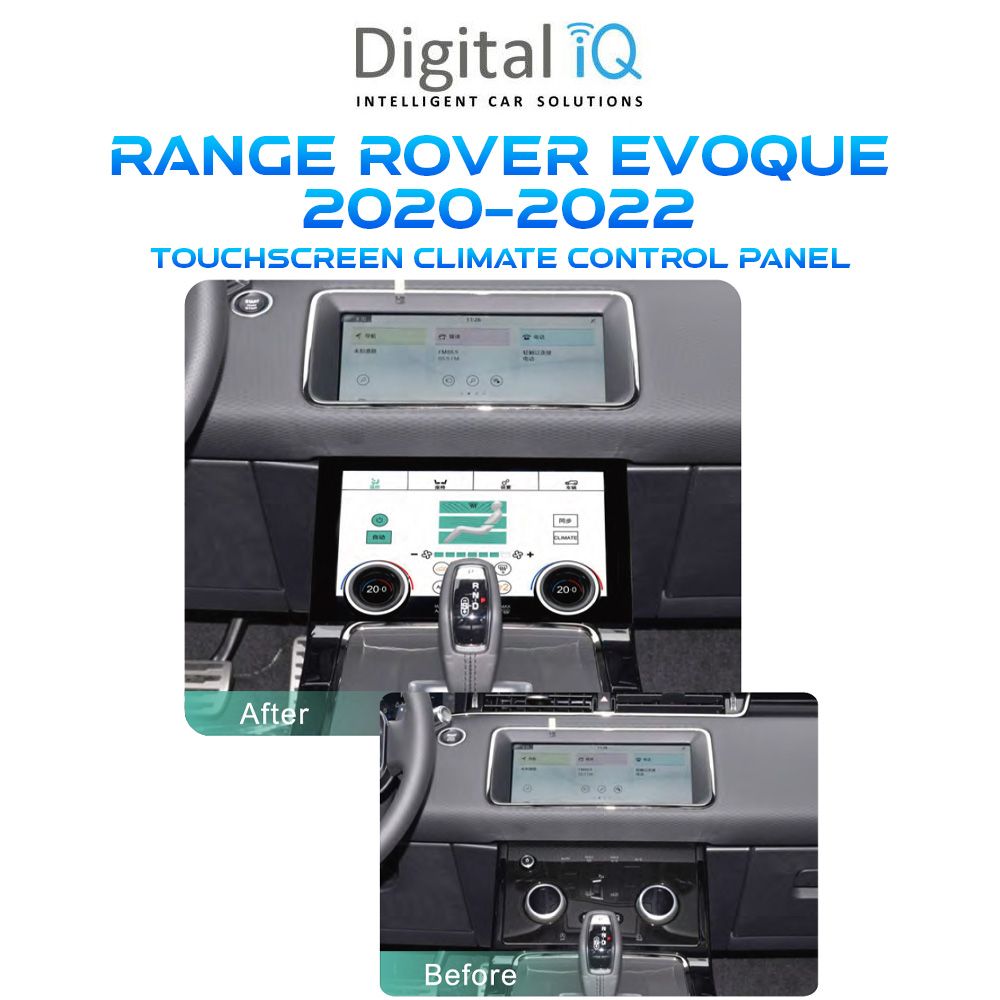 DIGITAL IQ FZ 2026_CL (TOUCHSCREEN CLIMATE CONTROL PANEL 10" for RANGE ROVER EVOQUE mod. 2020-2022) DIGITAL IQ FZ 2026_CL (TOUCHSCREEN CLIMATE CONTROL PANEL 10" for RANGE ROVER EVOQUE mod. 2020-2022)