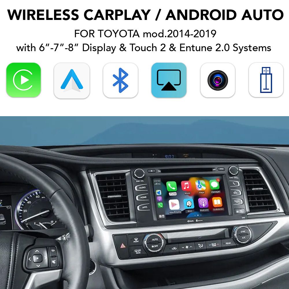 DIGITAL IQ TΥ 280_CPA (WIRELESS CARPLAY / ANDROID AUTO BOX for TOYOTA mod. 2014-2019 with Touch 2 & Entune 2 System) DIGITAL IQ TΥ 280_CPA (WIRELESS CARPLAY / ANDROID AUTO BOX for TOYOTA mod. 2014-2019 with Touch 2 & Entune 2 System)