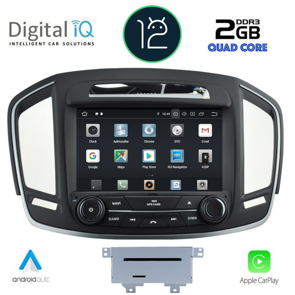 DIGITAL IQ X423_CPA (8'' DVD) MULTIMEDIA SYSTEM for OPEL INSIGNIA mod. 2013-2018 DIGITAL IQ X423_CPA (8'' DVD) MULTIMEDIA SYSTEM for OPEL INSIGNIA mod. 2013-2018