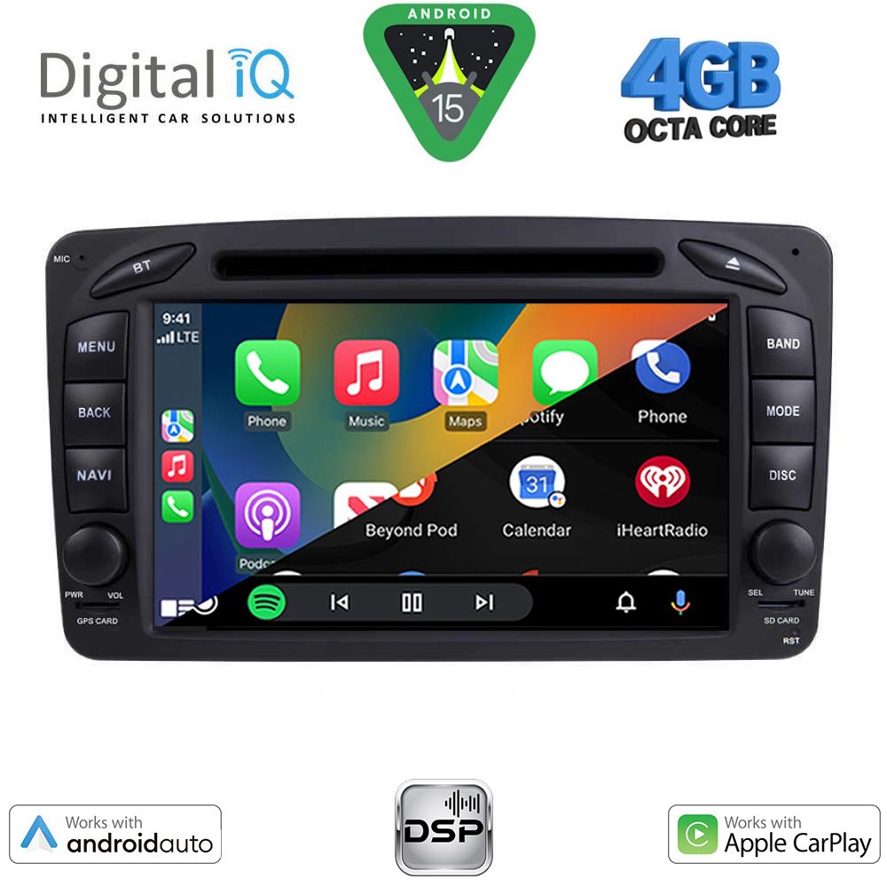 DIGITAL IQ BXF 671_CPAA (7'' DVD) MULTIMEDIA SYSTEM for MERCEDES C (W203) mod. 1999-2004 DIGITAL IQ BXF 671_CPAA (7'' DVD) MULTIMEDIA SYSTEM for MERCEDES C (W203) mod. 1999-2004