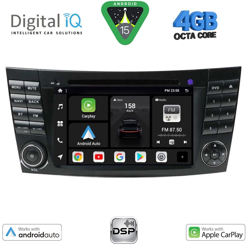 DIGITAL IQ BXF 690_CPAA (7'' DVD) MULTIMEDIA SYSTEM for MERCEDES E (W211) – CLS (W219) mod. 2003-2009 DIGITAL IQ BXF 690_CPAA (7'' DVD) MULTIMEDIA SYSTEM for MERCEDES E (W211) – CLS (W219) mod. 2003-2009