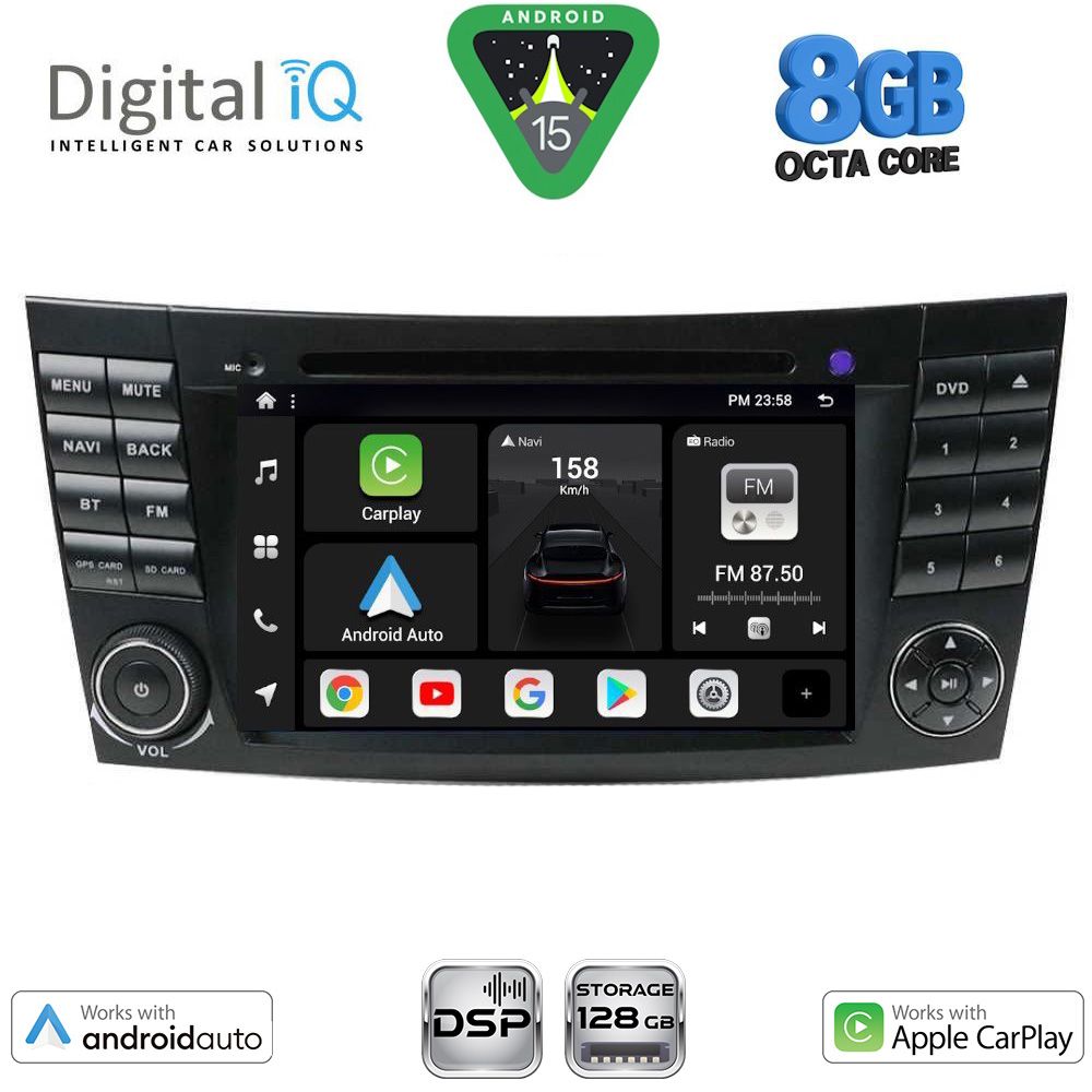 DIGITAL IQ BXF 790_CPAA (7'' DVD) MULTIMEDIA SYSTEM for MERCEDES E (W211) – CLS (W219) mod. 2003-2009 DIGITAL IQ BXF 790_CPAA (7'' DVD) MULTIMEDIA SYSTEM for MERCEDES E (W211) – CLS (W219) mod. 2003-2009
