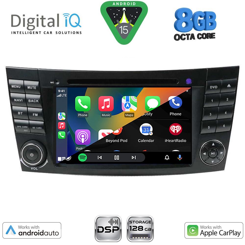 DIGITAL IQ BXF 790_CPAA (7'' DVD) MULTIMEDIA SYSTEM for MERCEDES E (W211) – CLS (W219) mod. 2003-2009 DIGITAL IQ BXF 790_CPAA (7'' DVD) MULTIMEDIA SYSTEM for MERCEDES E (W211) – CLS (W219) mod. 2003-2009