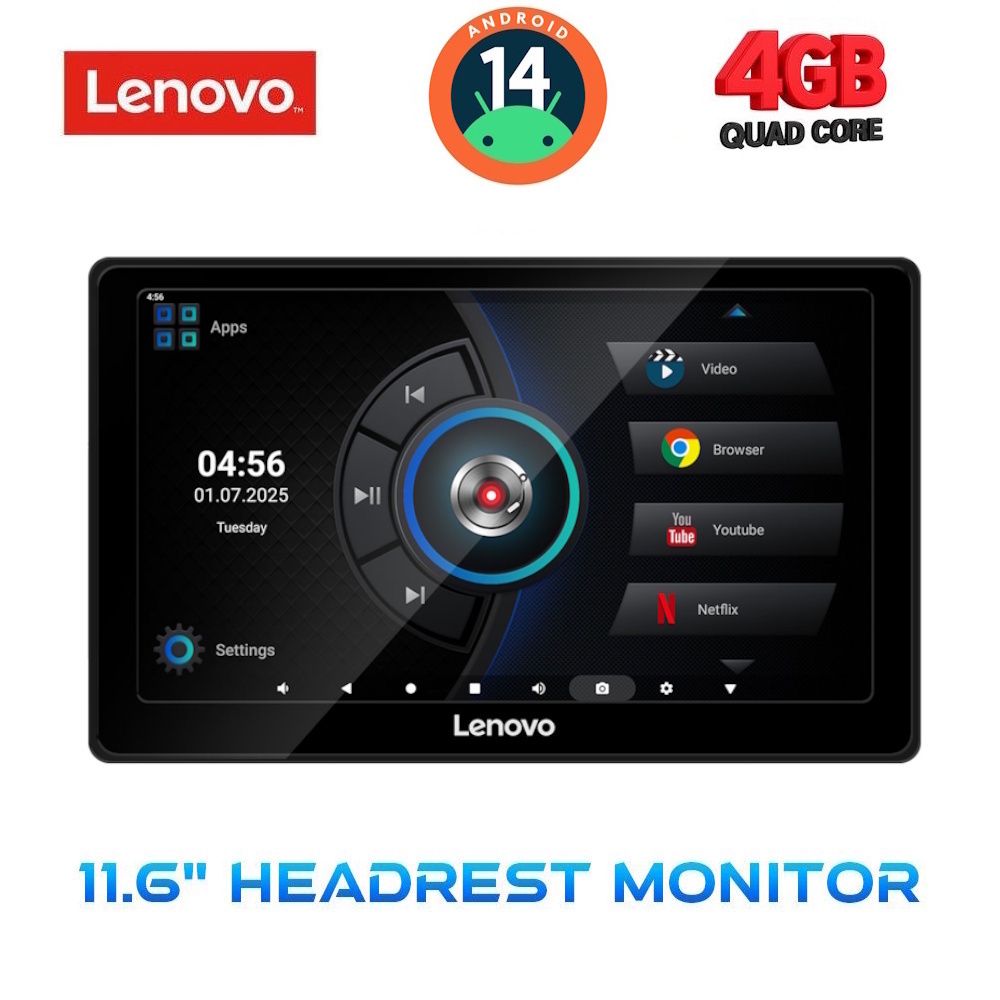 LENOVO LVE 8010_HR (11.6” HEADREST MONITOR) LENOVO LVE 8010_HR (11.6” HEADREST MONITOR)
