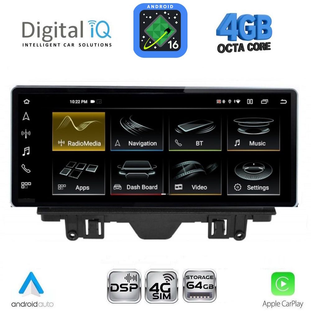 DIGITAL IQ TPG 15922_CPA (10.25inc) MULTIMEDIA SYSTEM for AUDI Q3 mod. 2011-2018 (High version) DIGITAL IQ TPG 15922_CPA (10.25inc) MULTIMEDIA SYSTEM for AUDI Q3 mod. 2011-2018 (High version)