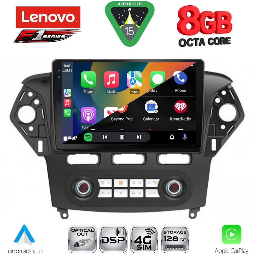 LENOVO SSR 10163_CPA CLIMA (10inc) MULTIMEDIA TABLET for FORD MONDEO mod. 2011-2013 LENOVO SSR 10163_CPA CLIMA (10inc) MULTIMEDIA TABLET for FORD MONDEO mod. 2011-2013