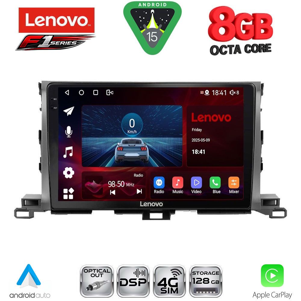 LENOVO SSR 10700_CPA (10inc) MULTIMEDIA TABLET for TOYOTA HIGHLANDER mod. 2014-2019 LENOVO SSR 10700_CPA (10inc) MULTIMEDIA TABLET for TOYOTA HIGHLANDER mod. 2014-2019