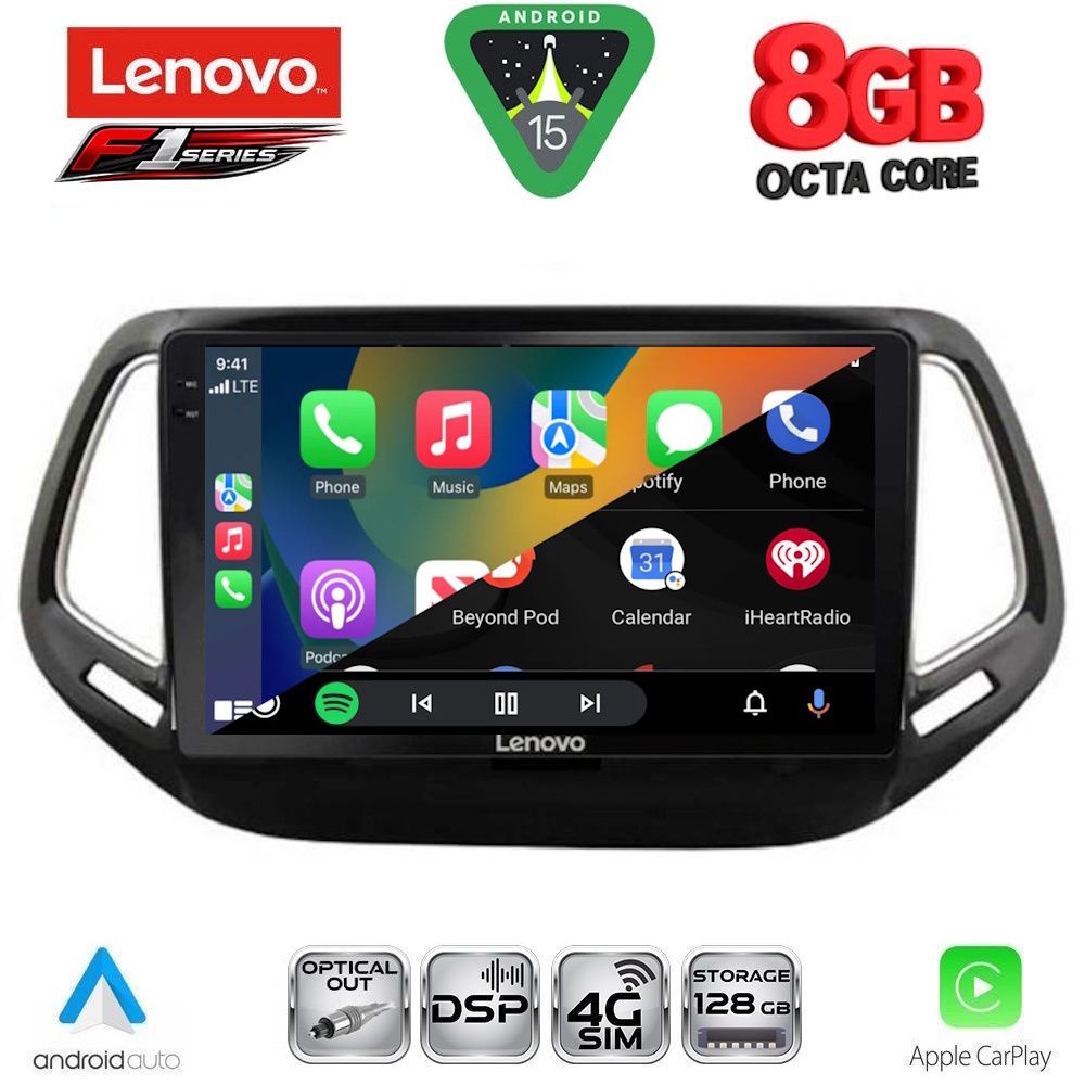 LENOVO SSR 10278_CPA (10inc) MULTIMEDIA TABLET for JEEP COMPASS mod. 2016-2021 LENOVO SSR 10278_CPA (10inc) MULTIMEDIA TABLET for JEEP COMPASS mod. 2016-2021