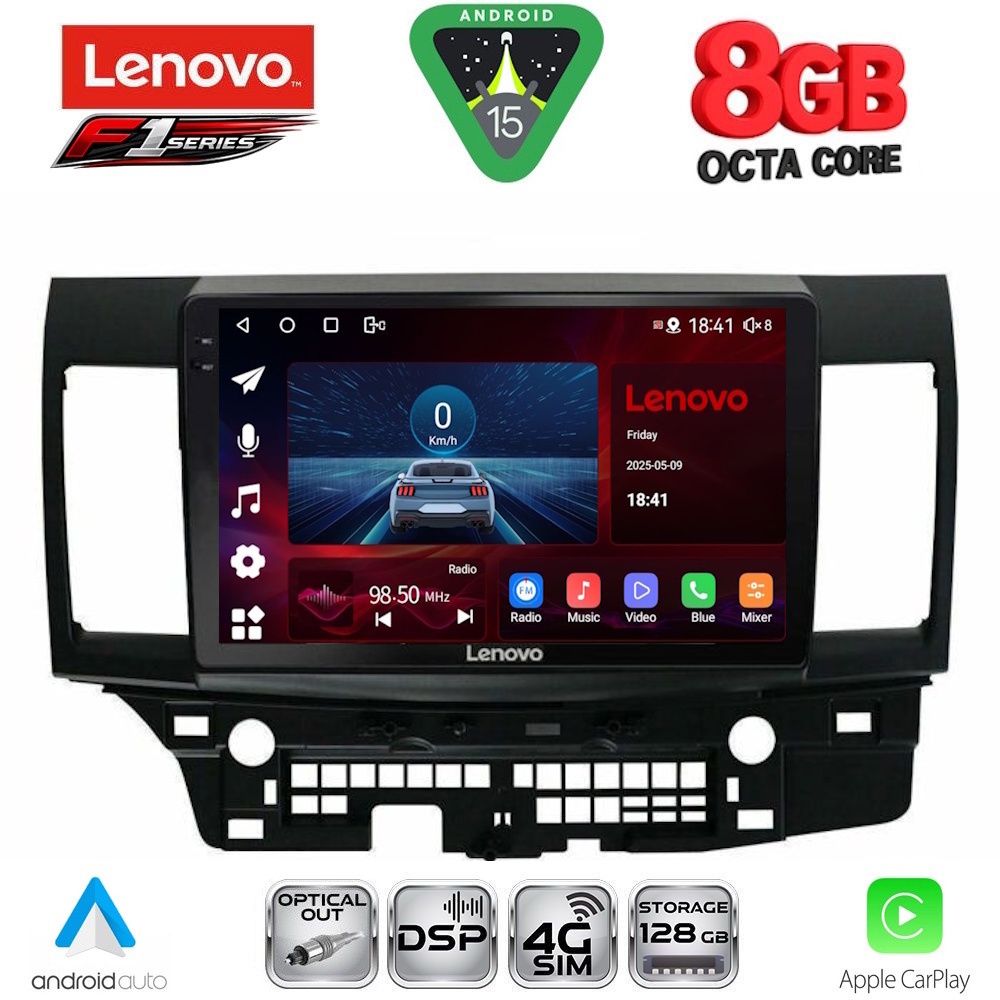 LENOVO SSR 10434_CPA (10inc) MULTIMEDIA TABLET for MITSUBISHI LANCER mod. 2008-2017 LENOVO SSR 10434_CPA (10inc) MULTIMEDIA TABLET for MITSUBISHI LANCER mod. 2008-2017