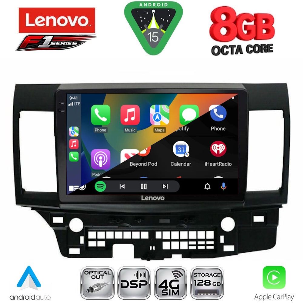 LENOVO SSR 10434_CPA (10inc) MULTIMEDIA TABLET for MITSUBISHI LANCER mod. 2008-2017 LENOVO SSR 10434_CPA (10inc) MULTIMEDIA TABLET for MITSUBISHI LANCER mod. 2008-2017
