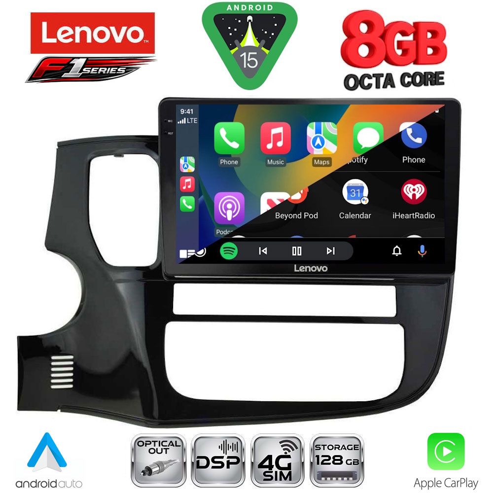 LENOVO SSR 10443_CPA (10inc) MULTIMEDIA TABLET for MITSUBISHI OUTLANDER mod. 2013-2020 LENOVO SSR 10443_CPA (10inc) MULTIMEDIA TABLET for MITSUBISHI OUTLANDER mod. 2013-2020