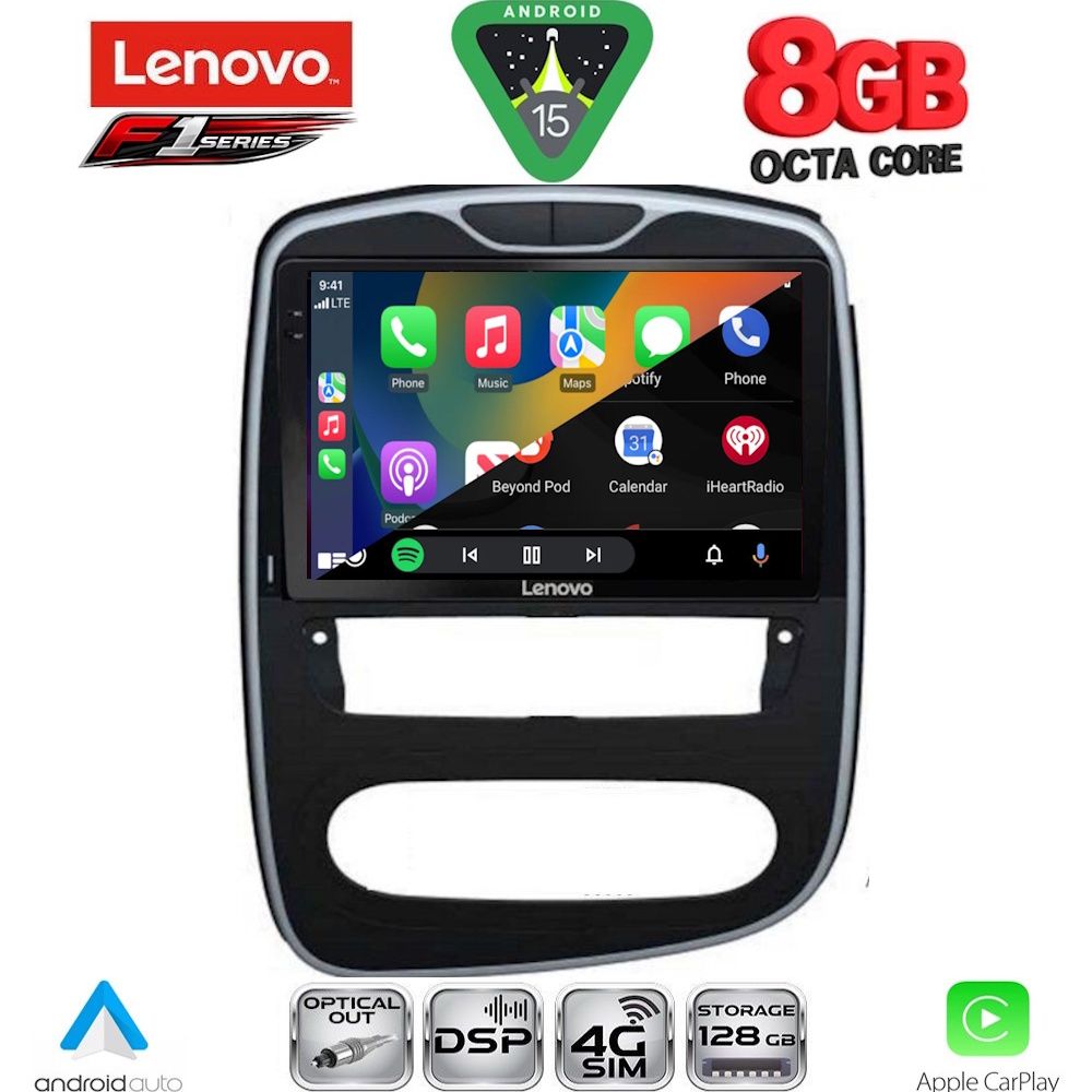 LENOVO SSR 10545_CPA (10inc) MULTIMEDIA TABLET for RENAULT CLIO mod. 2016-2019 LENOVO SSR 10545_CPA (10inc) MULTIMEDIA TABLET for RENAULT CLIO mod. 2016-2019