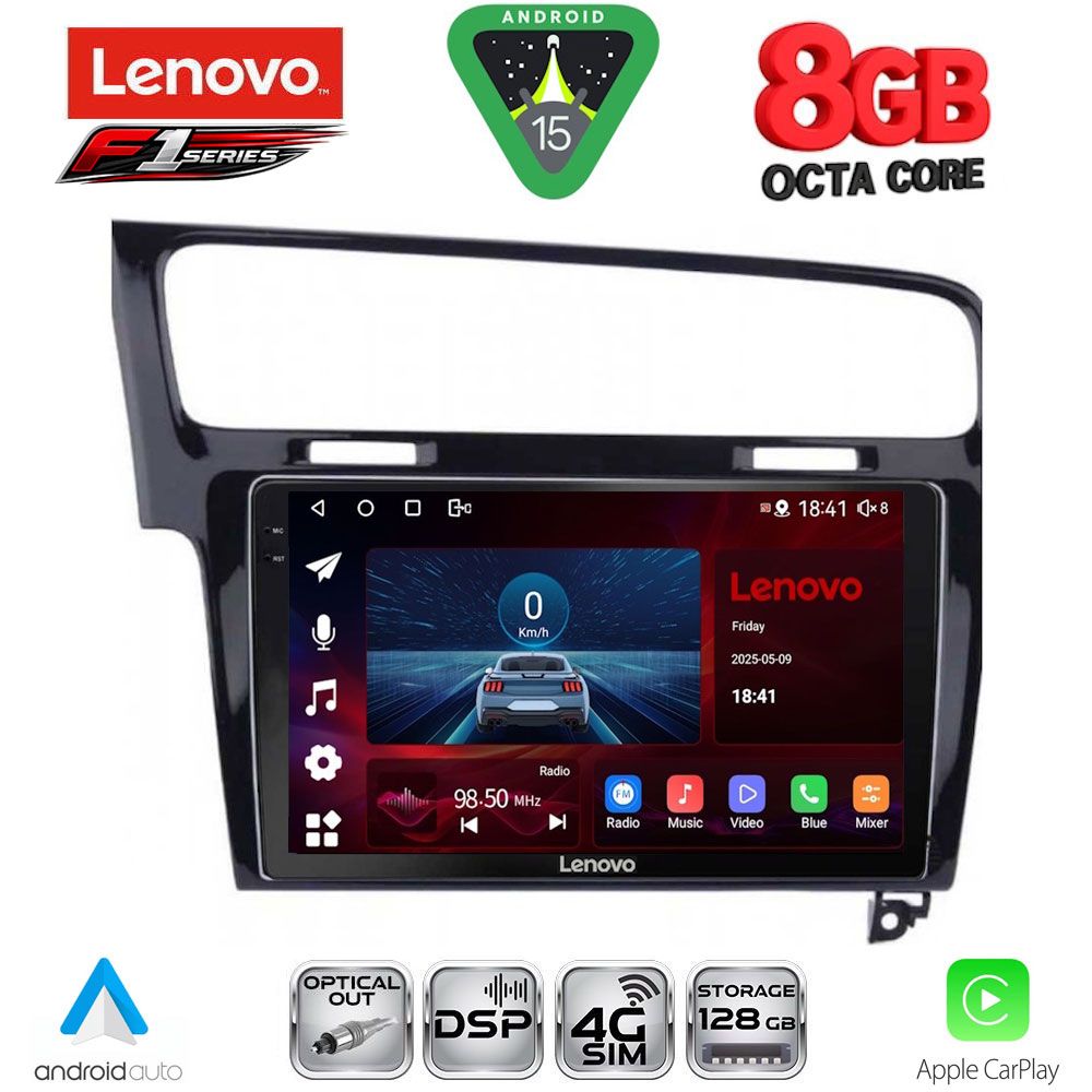 LENOVO SSR 10747BL_CPA (10inc) MULTIMEDIA TABLET for VW GOLF 7 mod. 2013-2020 LENOVO SSR 10747BL_CPA (10inc) MULTIMEDIA TABLET for VW GOLF 7 mod. 2013-2020