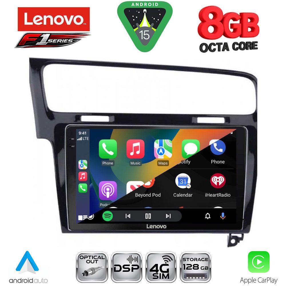 LENOVO SSR 10747BL_CPA (10inc) MULTIMEDIA TABLET for VW GOLF 7 mod. 2013-2020 LENOVO SSR 10747BL_CPA (10inc) MULTIMEDIA TABLET for VW GOLF 7 mod. 2013-2020