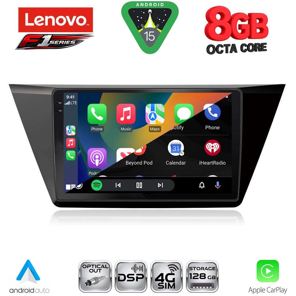 LENOVO SSR 10769_CPA (10inc) MULTIMEDIA TABLET for VW TOURAN mod. 2016-2026 LENOVO SSR 10769_CPA (10inc) MULTIMEDIA TABLET for VW TOURAN mod. 2016-2026