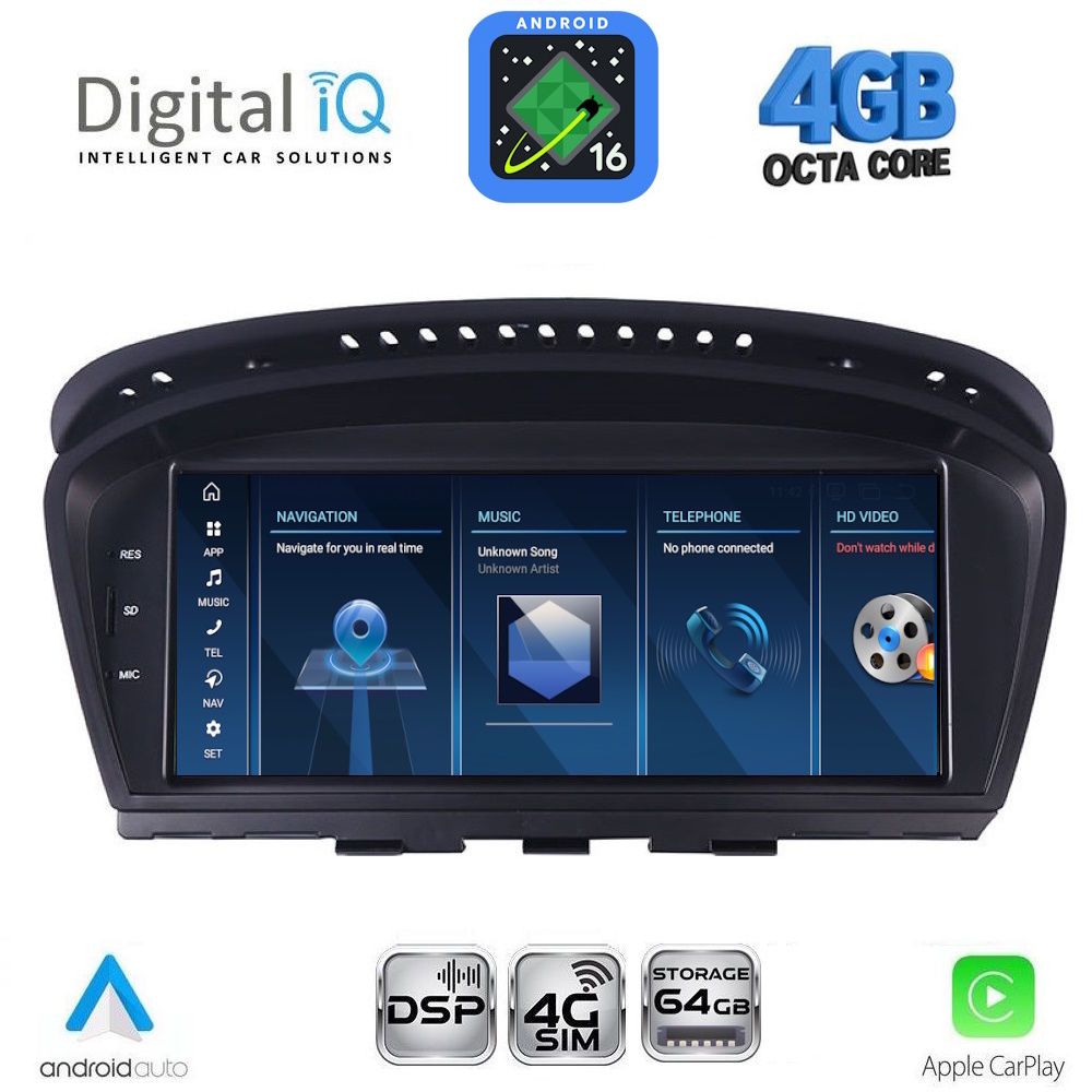 DIGITAL IQ TPG 15958_CPA (8.8'') - (CCC) MULTIMEDIA SYSTEM for BMW S.5 (E60) mod. 2003-2008 DIGITAL IQ TPG 15958_CPA (8.8'') - (CCC) MULTIMEDIA SYSTEM for BMW S.5 (E60) mod. 2003-2008