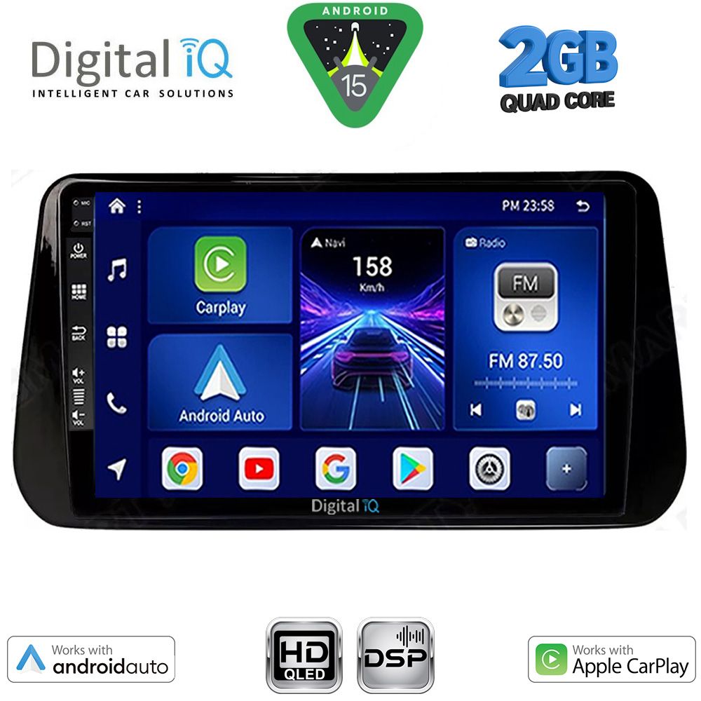DIGITAL IQ BXC 3238B_CPAA (10inc) MULTIMEDIA TABLET for HYUNDAI IX45 - SANTA FE mod. 2021-2023 DIGITAL IQ BXC 3238B_CPAA (10inc) MULTIMEDIA TABLET for HYUNDAI IX45 - SANTA FE mod. 2021-2023