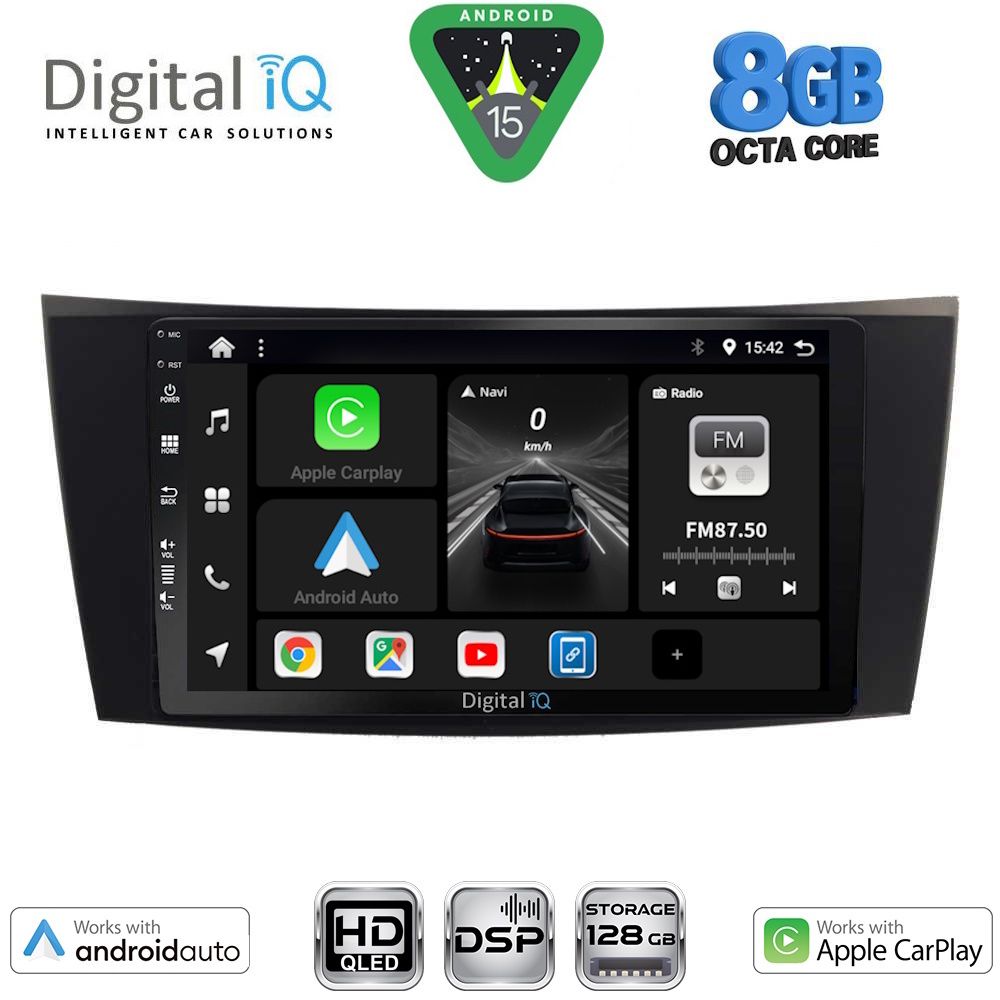 DIGITAL IQ BXF 7407_CPAA (8inc) MULTIMEDIA TABLET for MERCEDES E W211 – CLS mod. 2003-2009 DIGITAL IQ BXF 7407_CPAA (8inc) MULTIMEDIA TABLET for MERCEDES E W211 – CLS mod. 2003-2009