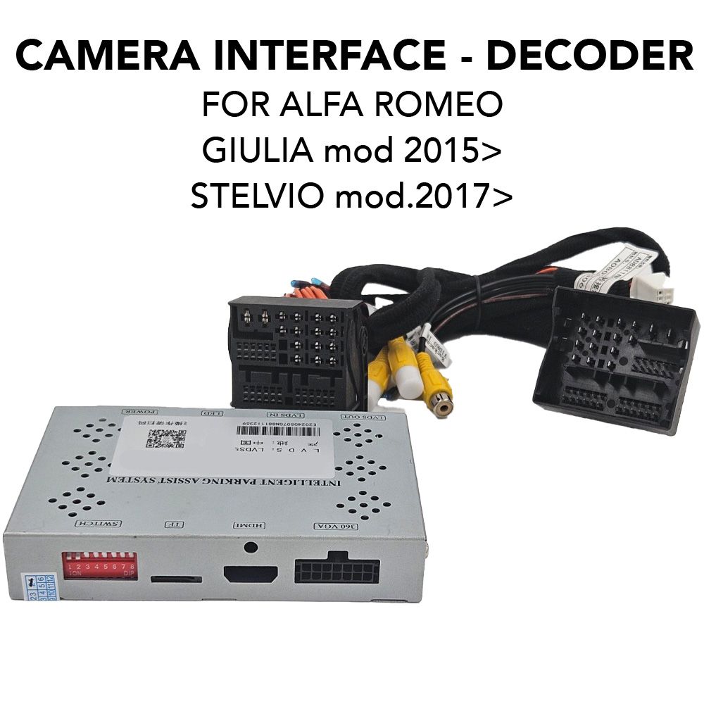 DIGITAL IQ AR 9851_CI - CAMERA INTERFACE for ALFA ROMEO mod. 2017-2024 with 6.5-8.8'' screen DIGITAL IQ AR 9851_CI - CAMERA INTERFACE for ALFA ROMEO mod. 2017-2024 with 6.5-8.8'' screen