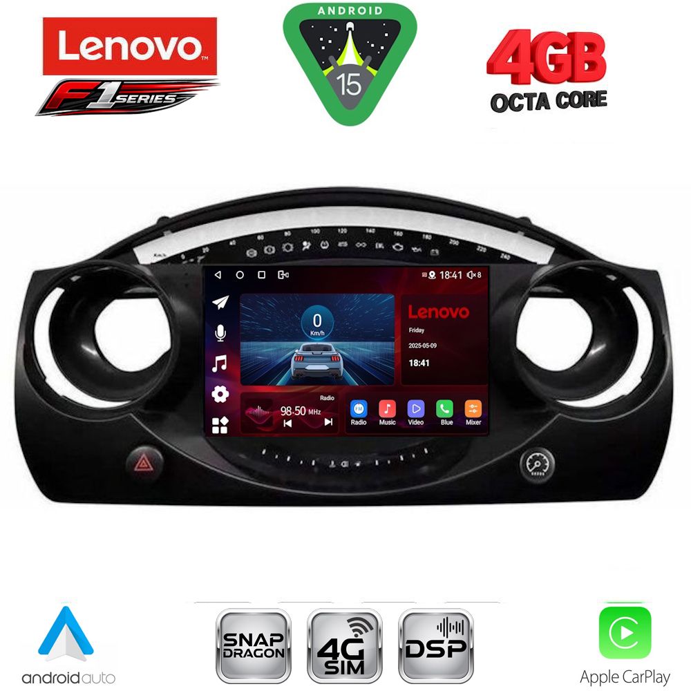 LENOVO SSQ 9063_CPA (9inc) MULTIMEDIA TABLET for MINI COOPER (R50-R52-R53) mod. 2000-2006 LENOVO SSQ 9063_CPA (9inc) MULTIMEDIA TABLET for MINI COOPER (R50-R52-R53) mod. 2000-2006